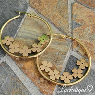 EARRINGS   LUXE SS - GILDED PETALS (GOLD)