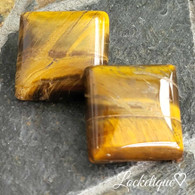 COMBO NATURAL SQUARE STONE - EYE OF TIGER