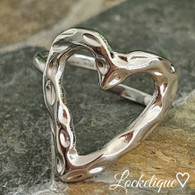 LUXE SS  RING - HEALTHY HEART (SILVER)