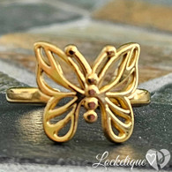 LUXE SS  RING - SUMMER BUTTERFLY (GOLD)