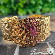 LUXE SS CUFF BANGLE - GLEAMING (GOLD)