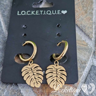 LUXE SS  EARRINGS - FALLS LEAF (GOLD)