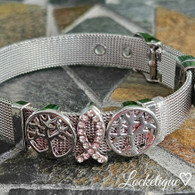 LUXE SS MESH BRACELET- IN THE BEGINNINGS (SILVER)
