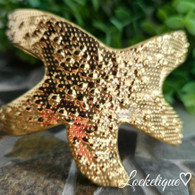 LUXE SS CUFF BANGLE - SEA STAR (GOLD)