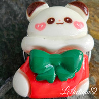 XMAS - FESTIVE PANDA BOW