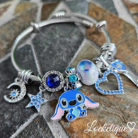 LUXE SS WIRE CHARMS BANGLE - STITCH LOVE