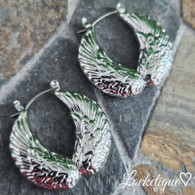 LUXE SS  EARRINGS - HEAVEN WINGS (SILVER)