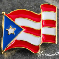 VIBRANT PUERTO RICO FLAG -GOLD
