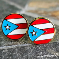 LUXE EARRINGS - PR FLAG (GOLD)