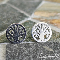 LUXE EARRINGS - TREE LIFE (SILVER)