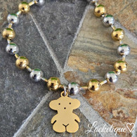 LUXE  SS DOTTIE BRACELET SET - BEAR (G/S)