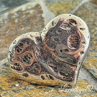 TURKISH RUSTIC  MD RING - HEART (SILVER)