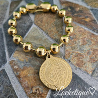 LUXE  SS DOTTIE BRACELET SET - ST BENEDICT (GOLD)