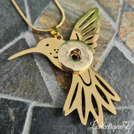 PENDANT LUXE SS - HUMMINGBIRD (GOLD)