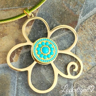 PENDANT LUXE SS - TURKISH FLOWER (GOLD)