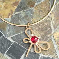 PENDANT LUXE SS - QUEEN DRAGONFLY (RG)