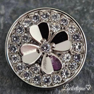 RHINESTONE FLOWER (SILVER)