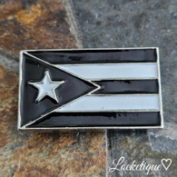PUERTO RICO FLAG - BLACK & WHITE (RESISTANCE)