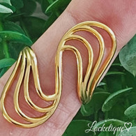 LUXE SS  RING - FLUIDS (GOLD)