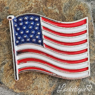 USA FLAG - (SILVER)