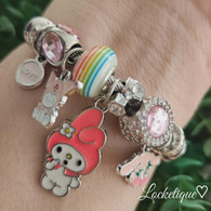 LUXE SS WIRE CHARMS BANGLE - MELODY (SILVER)