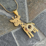 MINI PENDANT LUXE SS - WILD GIRRAFE (GOLD)