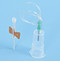 safety butterfly needle set with tube holder luer adapter
