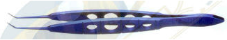 Castroviejo Tying Forceps - Titanium Blue - Straight