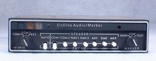 AMR-350 Audio Panel and Marker Beacon Receiver Closeup