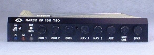 CP-135M Audio Panel and Marker Beacon Receiver Closeup