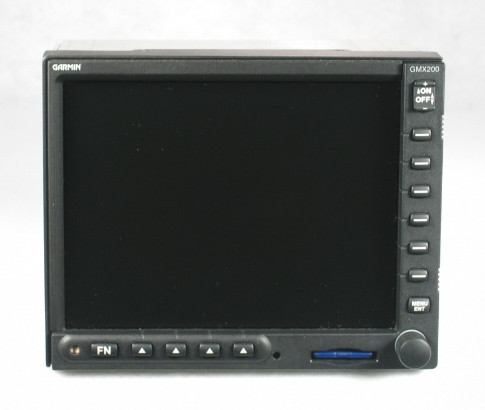 GMX-200 Multi-Function Display / Moving Map with Traffic and Radar Closeup