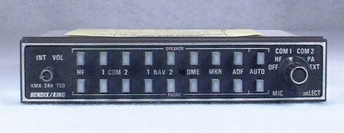 KMA-24H (-50 series) Audio Panel and Intercom Closeup