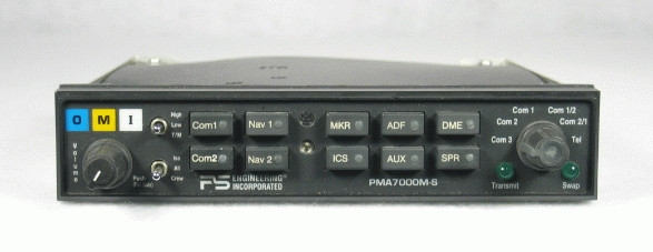 PMA-7000MS Audio Panel, Marker Beacon Receiver, and Stereo