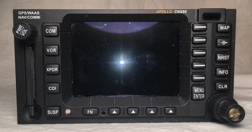 Apollo CNX-80 (Garmin GNS-480) WAAS IFR GPS / NAV / COMM / MFD / Moving Map / Glideslope Closeup