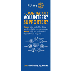 Rotary Foundation Areas of Focus Pull-up Banner