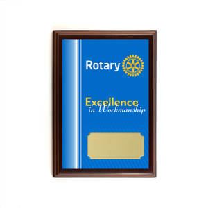 Rotary Excellence in Workmanship Plaque