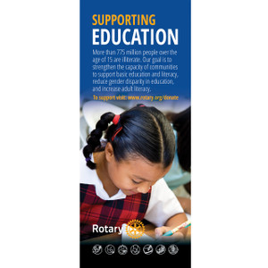 Rotary Foundation Basic Education Pull-up Banner