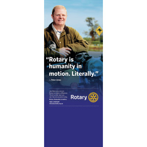 Rotary Peter Jones Pull-up Banner