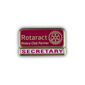 Rotaract Secretary Lapel Pin