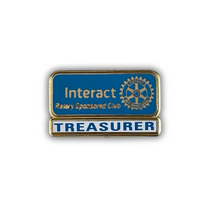 Interact Treasurer Lapel Pin