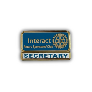Interact Secretary Lapel Pin