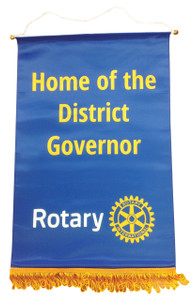 Home of the District Governor Podium Banner