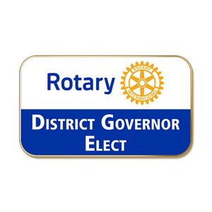 Rotary Masterbrand District Governor Elect Lapel (Pin-back)