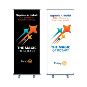Rotary 2024-25 Theme Pull Up Banner