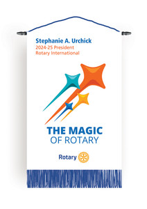 Rotary 2024-25 Theme Podium Banner