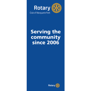 Serving the Community Pull Up Banner