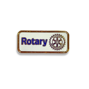 Rotary Masterbrand Logo Lapel Pin-back - White