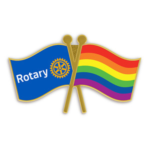 Rotary Pride Lapel Pin-back