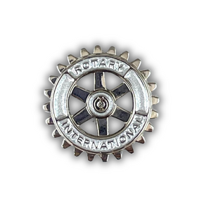 Rotary Lapel Pin-back - Silver (Small)