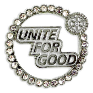 2025-26 Presidential Message Lapel Pin with Rhinestones
